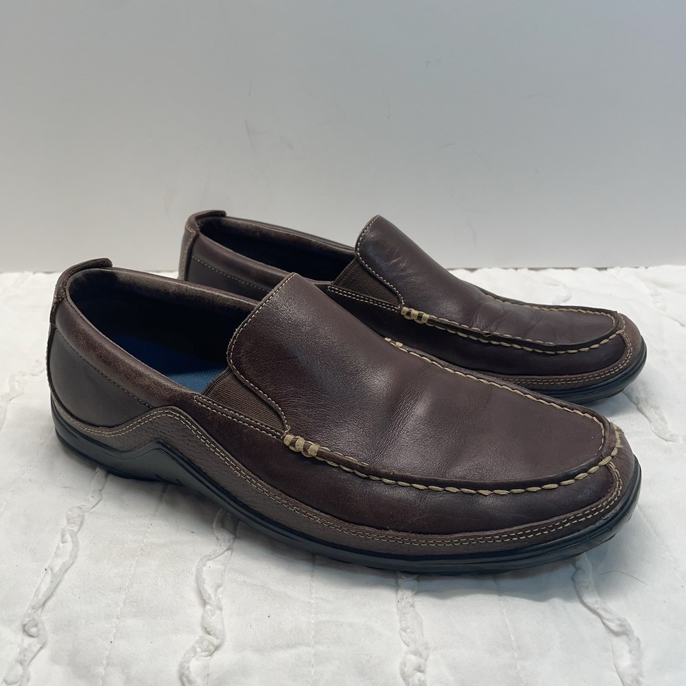 Cole Haan Mens Tucker Venetian Brown Leather Slip On Loafer Size 9M